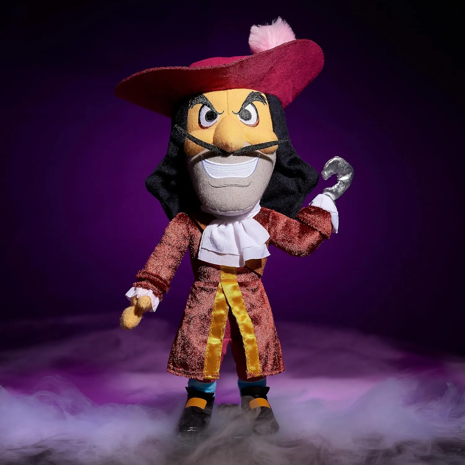 Just Play Disney Villains Collection: Captain Hook Plush, 13-inch Collectible Plush Doll, Kids Toys for Ages 3 Up, Amazon Exclusive