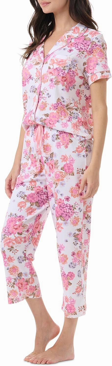 Karen Neuburger Women's 2pc Capri Gf Pj Set