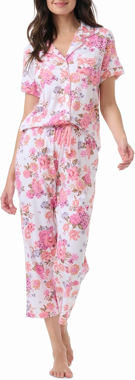 Karen Neuburger Women's 2pc Capri Gf Pj Set