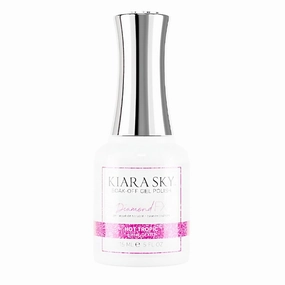 KIARA SKY Gel Polish DiamondFX Reflective Glitter Soak Off with Sparkle Diamond dust effect 0.5 fl oz, Hot Tropic (pink)