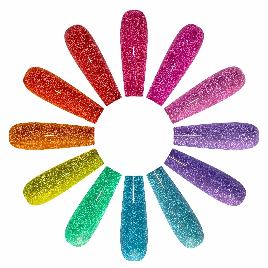 KIARA SKY Gel Polish DiamondFX Reflective Glitter Soak Off with Sparkle Diamond dust effect 0.5 fl oz, Hot Tropic (pink)