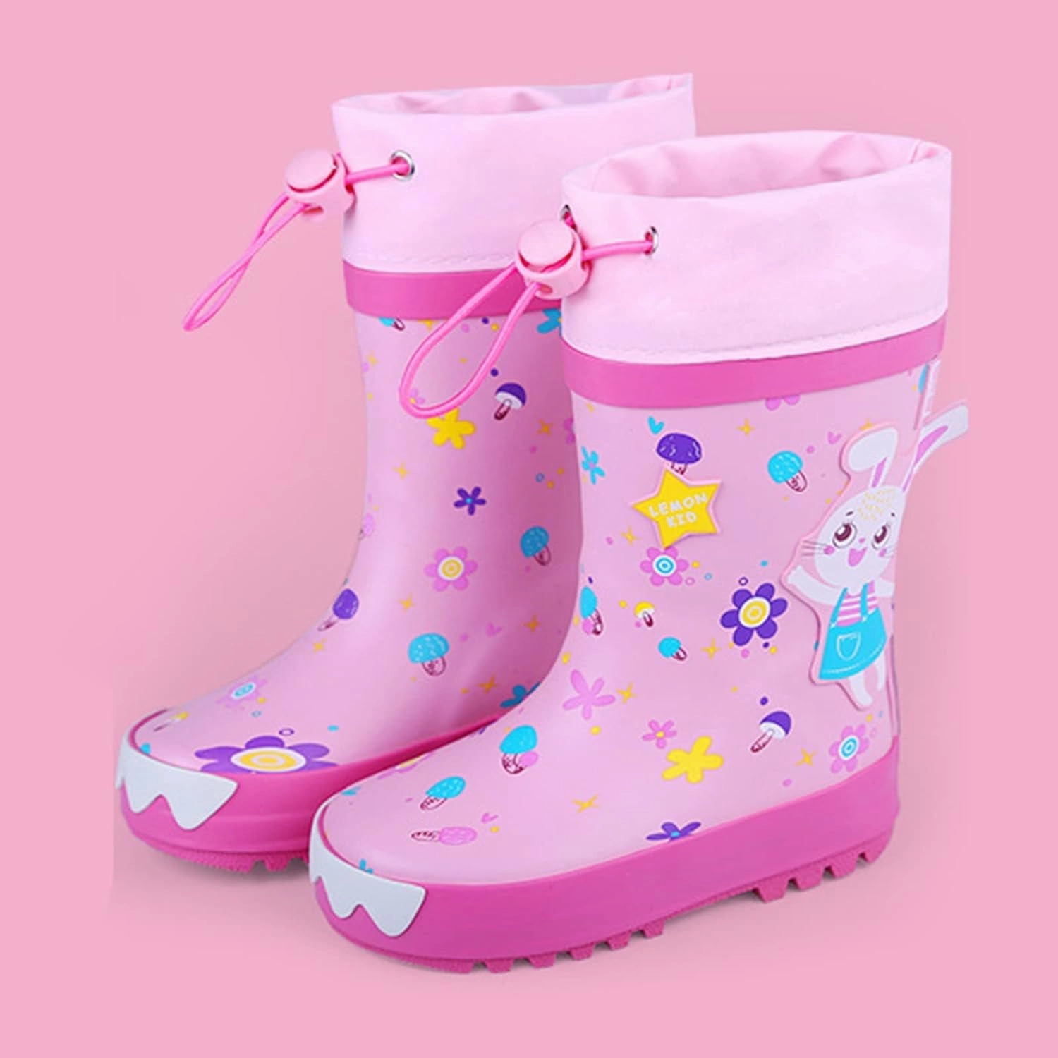 Kids Rain Boots Unisex Children Waterproof Rubber Boots Dinosaur Toddler Rain Shoes Non Slip For Girls Rain Boots Boys