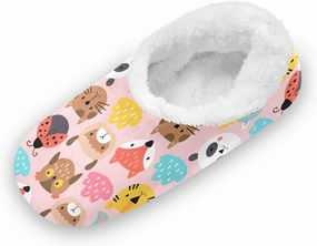 Kids Winter Slippers Cute Animals Heads Cat Tiger Fox Unicorn Warm Soft Non Slip House Slippers for Boys Girls Indoor