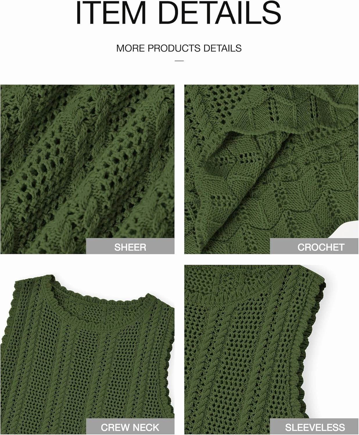 KIRUNDO Beach Vacation Clothes for Women Spring Summer Crochet Sweater Vest Tank Tops Cover Ups Resort Cruise Outfits 2025
