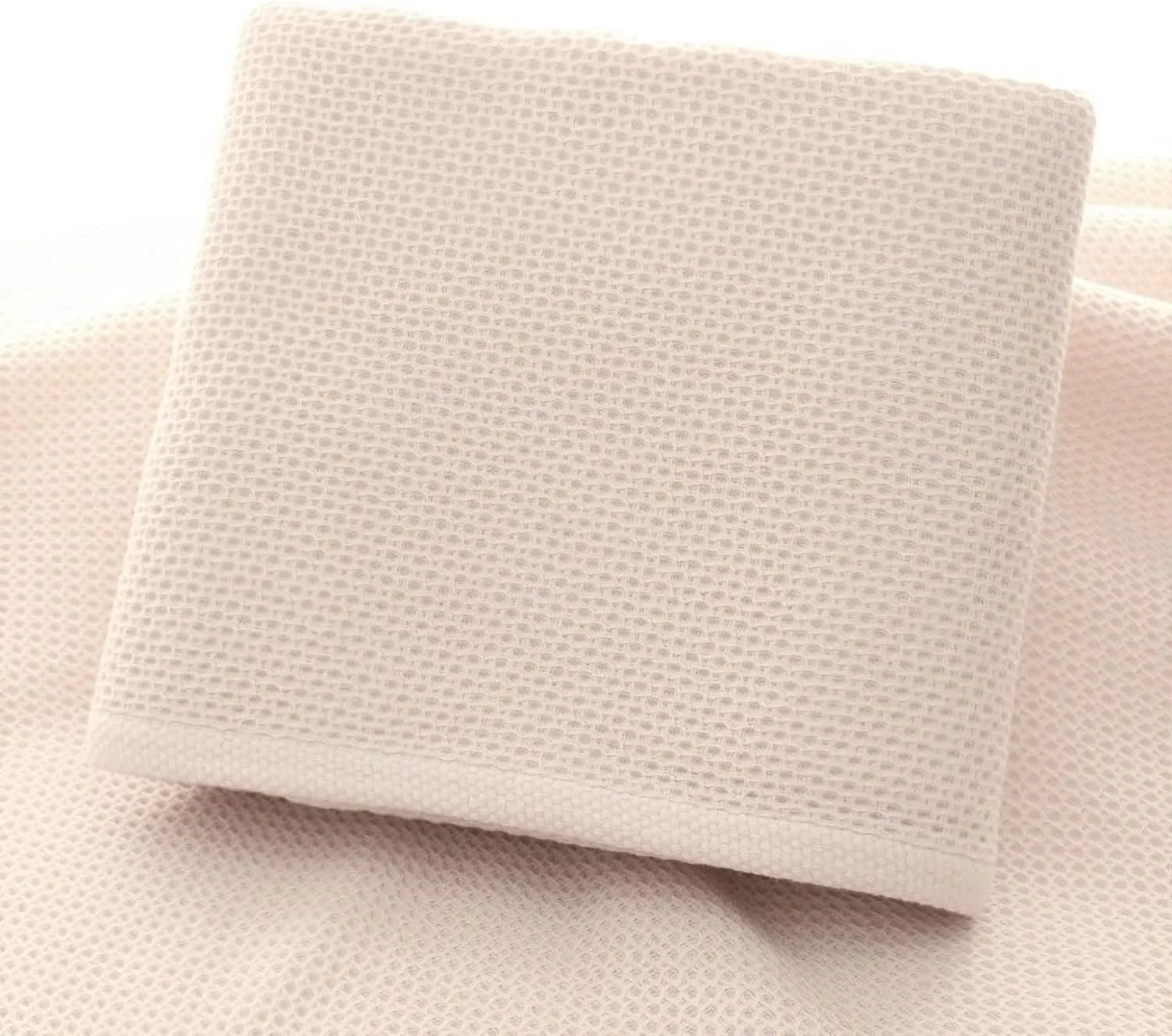 Kitchen Hand Towels 100% Cotton Waffle Weave Dish Towel for Cleaning Drying - Extra Absorbent and Soft - 13 x 28 inch (Beige-8 Pack)