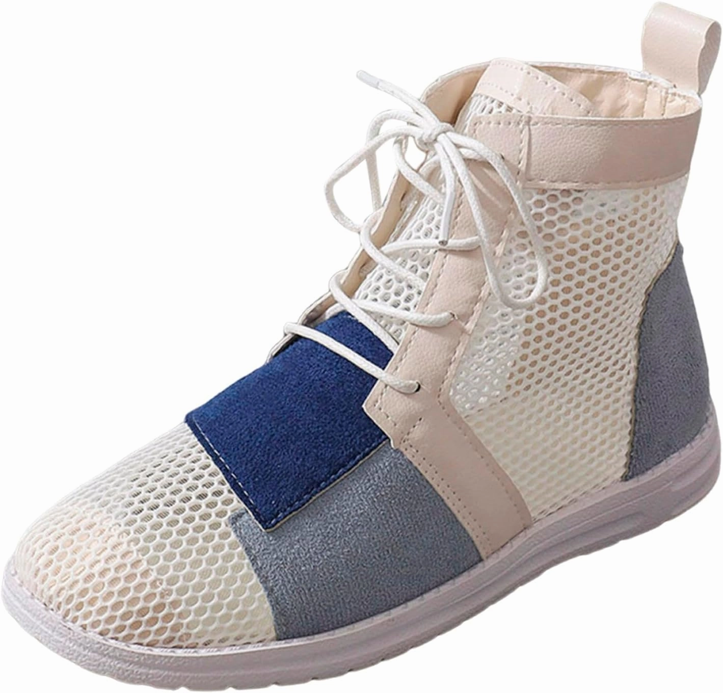 Ladies Fashion Solid Lace Up Comfortable Ventilation Thick Soled Casual Sports Shoes Wide Fit Mens Dress Shoes