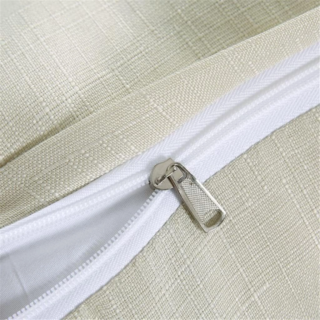 Large Triangular Wedge Headboard Pillow Soft Cotton Linen Backrest Pillows for Sitting in Bed Bed Back Positioning Support Daybed Reading Pillows with Removable Cover,Beige,Twin/39inch/100cm