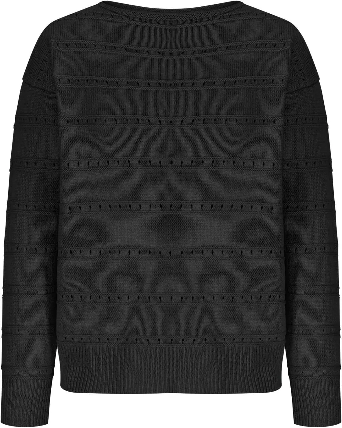 Lastesso Fall Sweaters for Women 2024 Lightweight Soft Long Sleeve Sweater Breathable Knitted Long Sleeve Slouchy Clothes