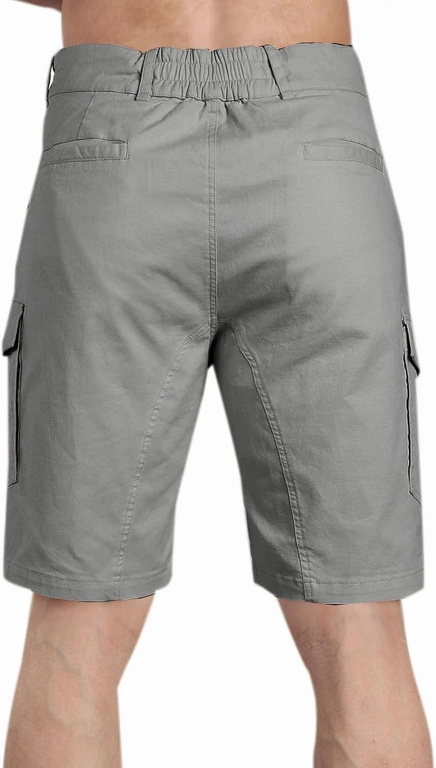 Lastesso Mens Athletic Shorts Casual Button Up Golf Shorts Lightweight Summer Workwear with Pockets Business Lounge Shorts