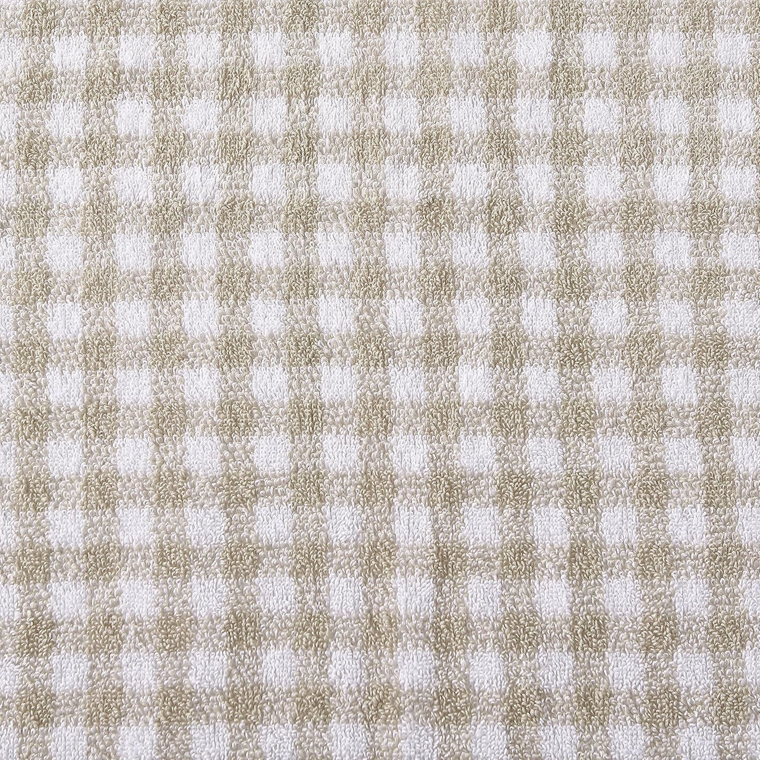 Laura Ashley - Bath Towels, Absorbent & Fade Resistant Cotton Towels, Chic Bathroom Essentials (Ginny Beige, 3 Piece)