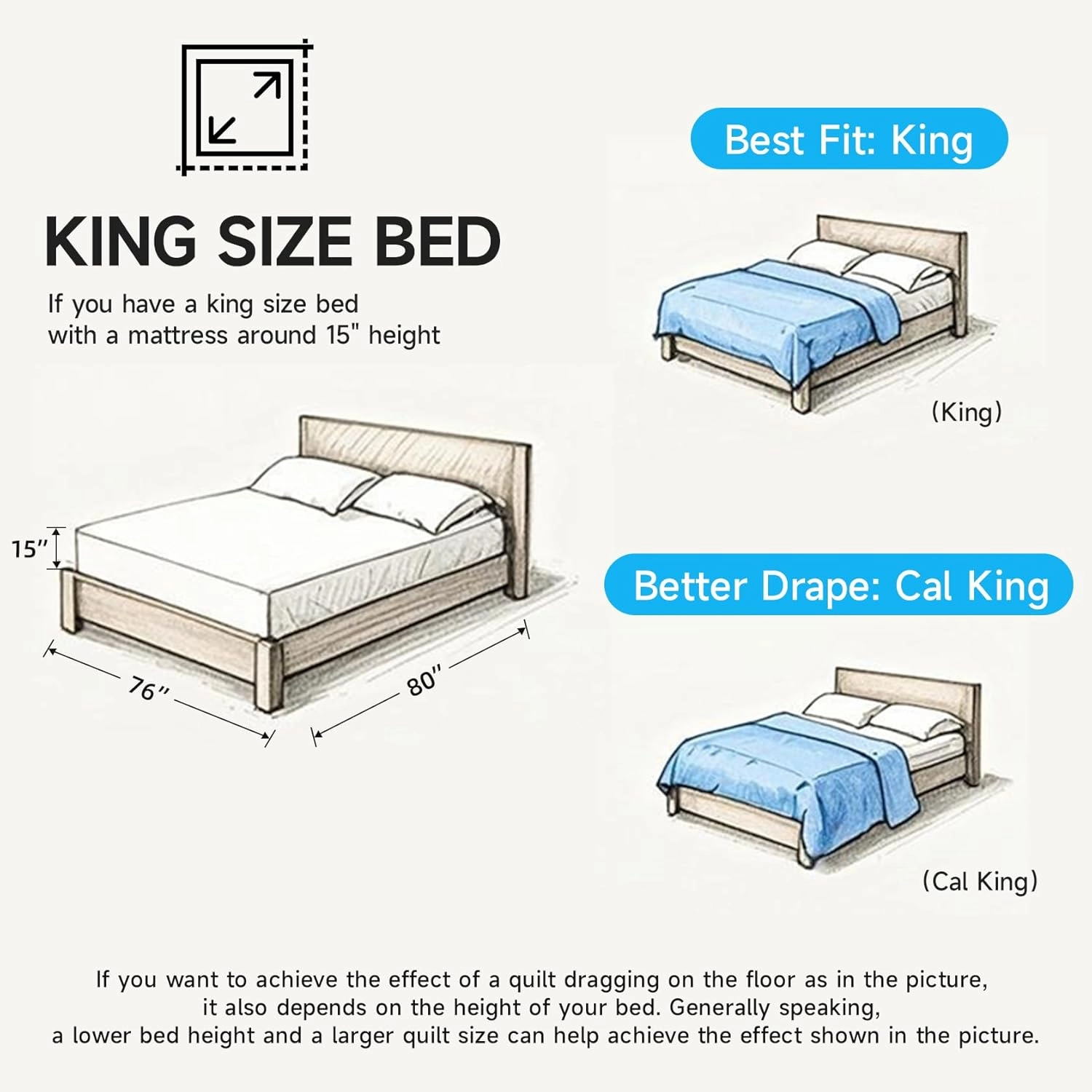 Lavsiry Beige Quilt King Size Bedding Set, Summer Thin Microfiber Quilted Bedspread & Coverlet, Soft Lightweight Comforter for All Seasons - 3 Piece(1 Quilt, 2 Pillow Shams)