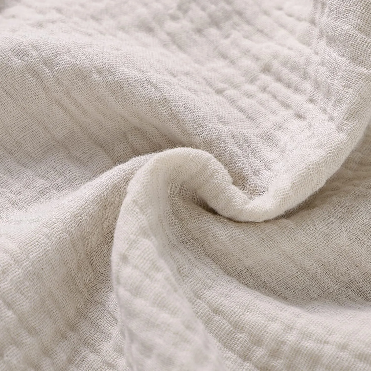 LAWKUL Baby Lovey Organic Cotton Muslin Security Blanket Soft Loveys Breathable Lovie for Babies Boy Girls Unisex Koala Beige