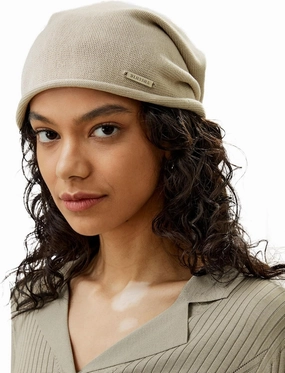 LilySilk Silk Knitted Slouchy Beanie Breathable Curly Hair Thin Women Men Stretch Skull Cap Slap Soft Comfortable