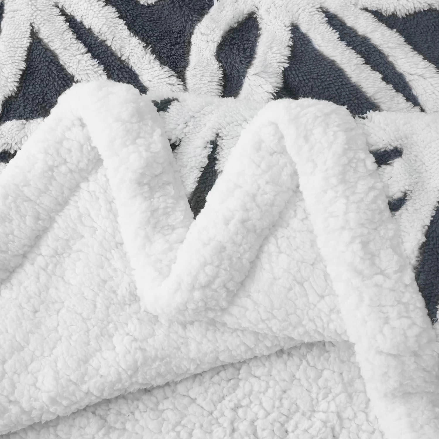 LOMAO Sherpa Fleece Blanket Fuzzy Soft Throw Blanket Dual Sided Blanket for Couch Sofa Bed (Dark Grey, 51''x63'')