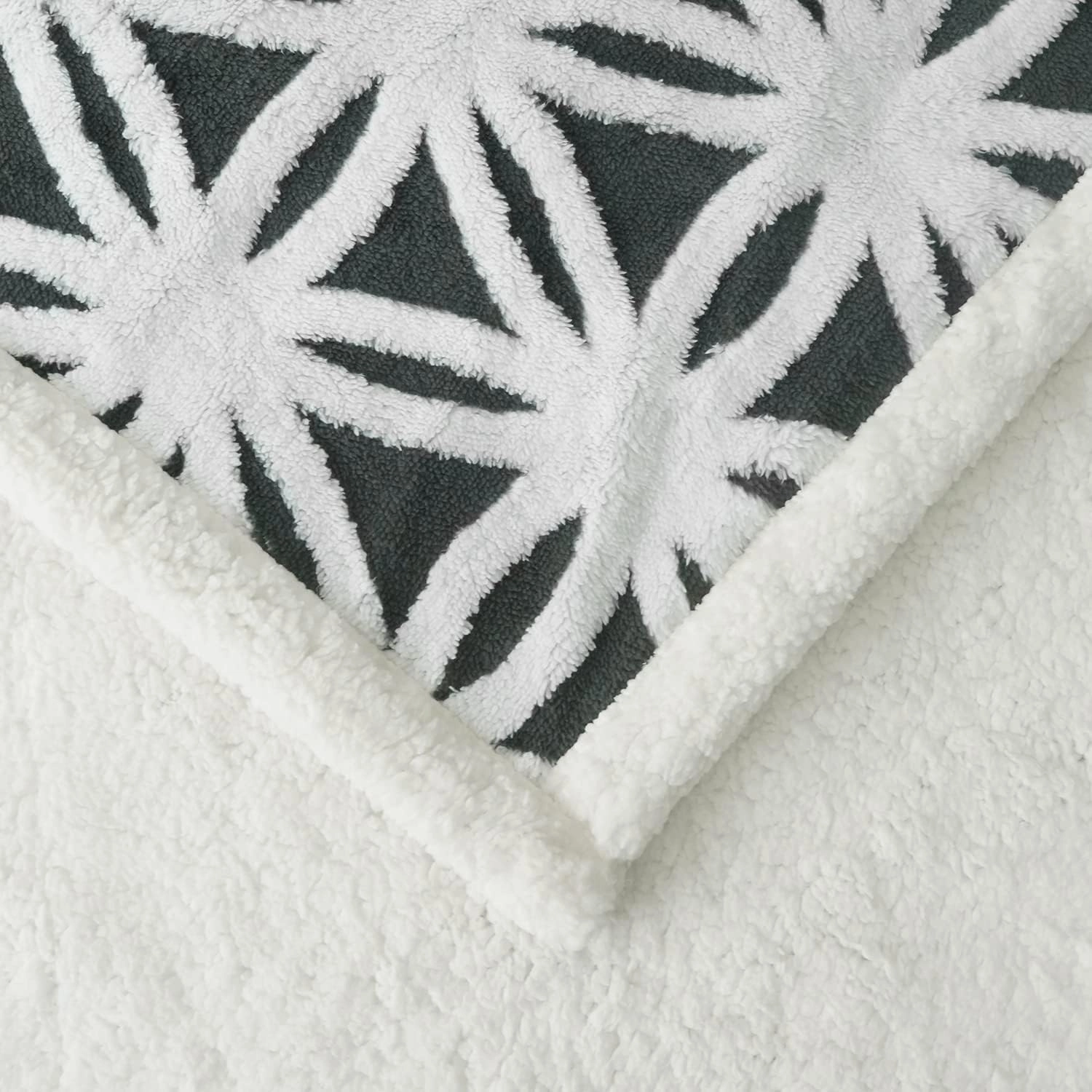 LOMAO Sherpa Fleece Blanket Fuzzy Soft Throw Blanket Dual Sided Blanket for Couch Sofa Bed (Dark Grey, 51''x63'')