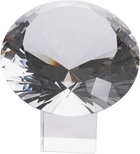 LONGWIN 200mm(8 inch) Big Crystal Diamond Paperweight Wedding Centerpiece