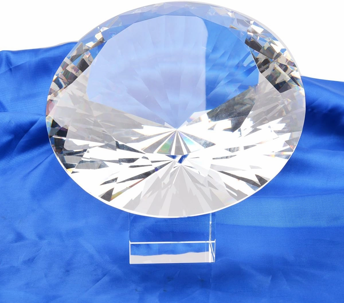 LONGWIN 200mm(8 inch) Big Crystal Diamond Paperweight Wedding Centerpiece