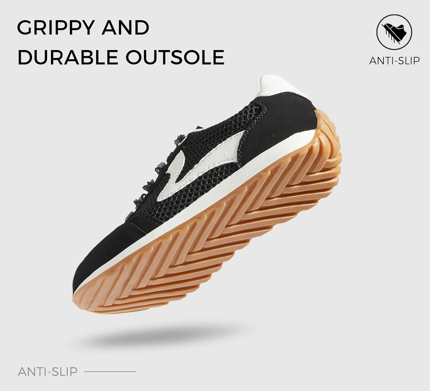 LUCKY STEP Women's Fashion Casual Running Trainer Ballet Gum Rubber Sole Organza Lace Up Walking Shoes Platform Retro Sneakers
