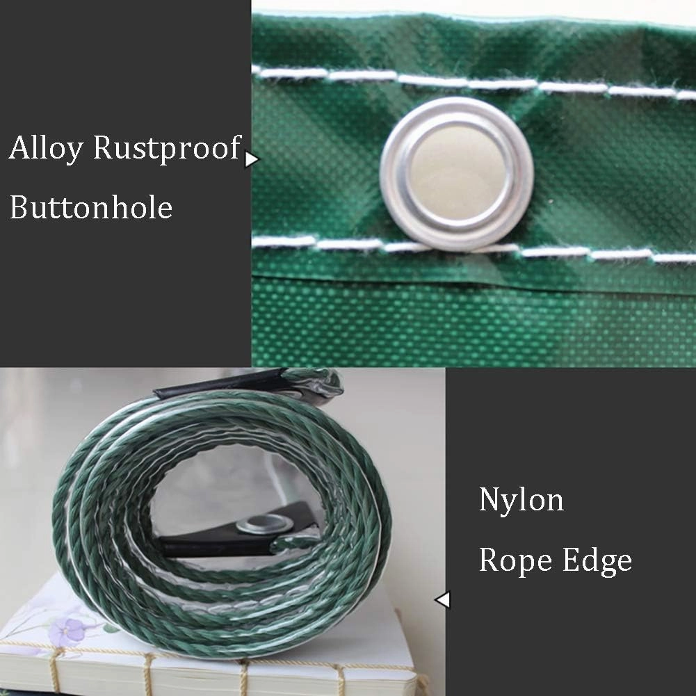 LXB Outdoor Multipurpose Tarpaulin-Tarpaulin Waterproof Clear Veranda Tarp - Thicken Outdoor Garden for Greenhouse Balcony Camping Boat with Eyelets, 550G /M²,1Mx3M