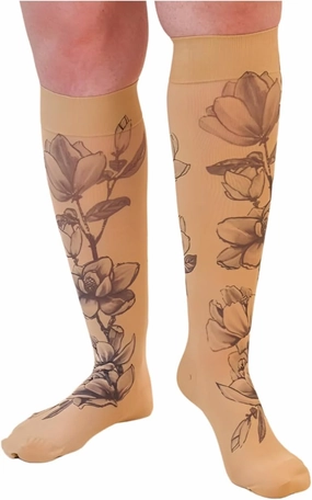 Magnolia Beige Medical Graduated Compression Sock Pair 20-30mmHg