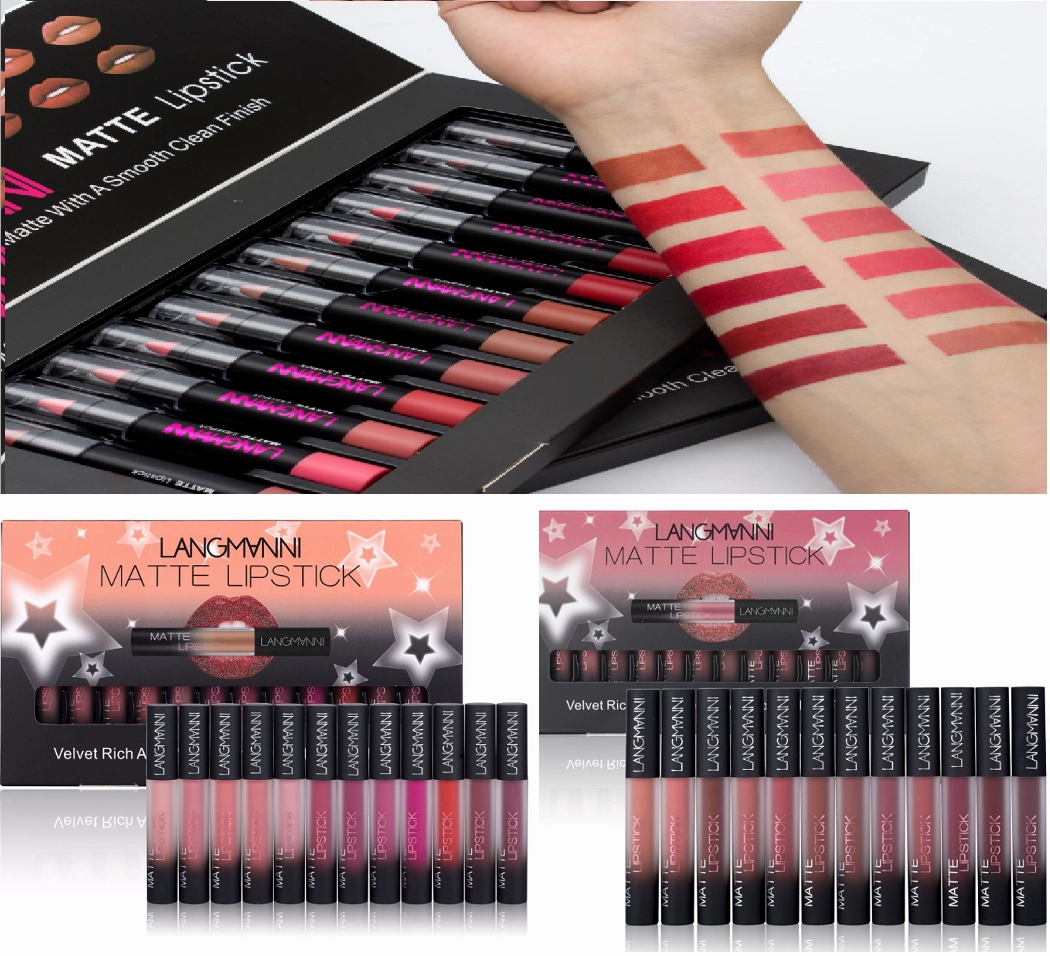 Makeup 12pcs / lot matte Lipstick Waterproof