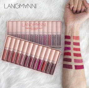 Makeup 12pcs / lot matte Lipstick Waterproof