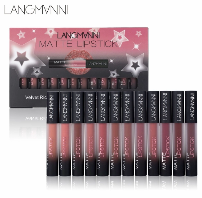 Makeup 12pcs / lot matte Lipstick Waterproof