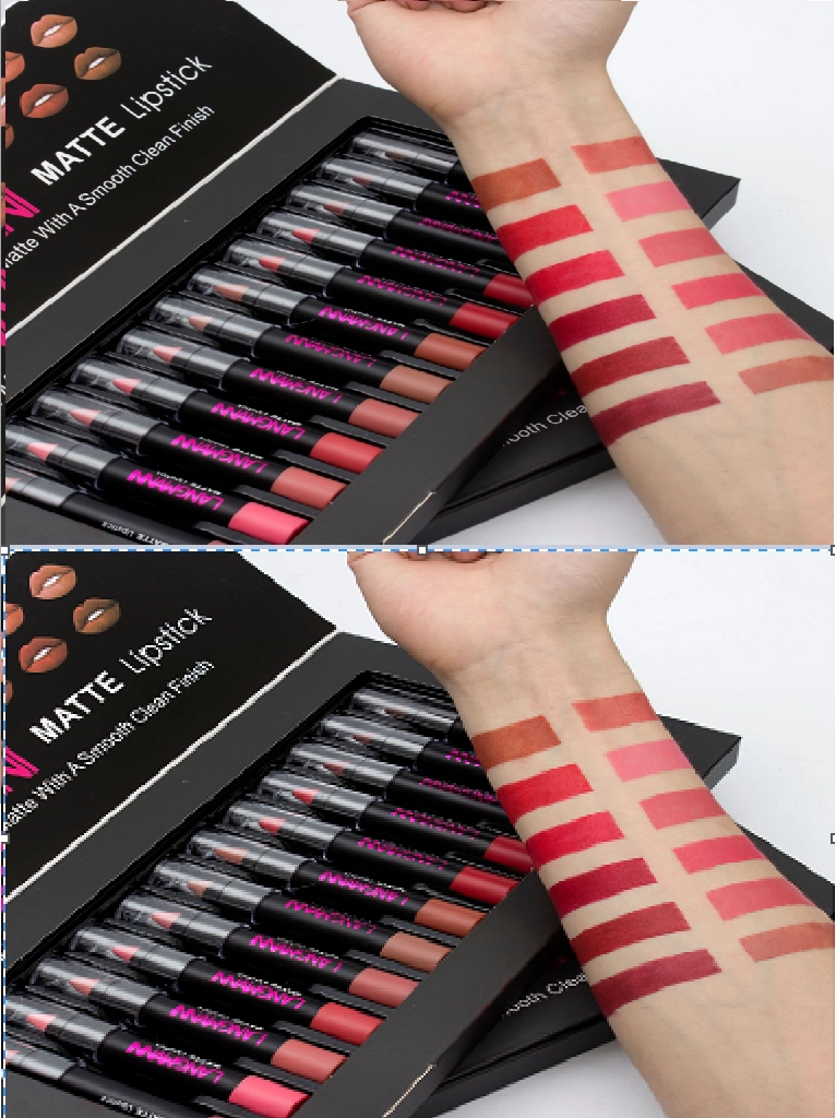 Makeup 12pcs / lot matte Lipstick Waterproof