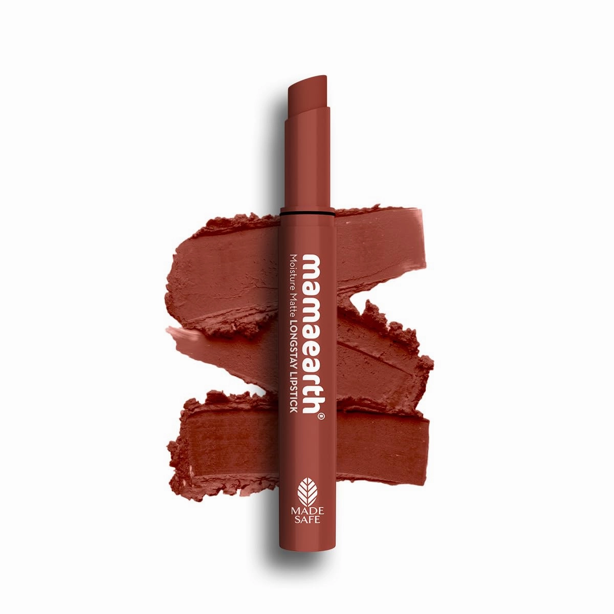 Mamaearth Moisture Matte Longstay Lipstick with Avocado Oil & Vitamin E for 12 Hour Long Stay - 2 g (Peach Nude)