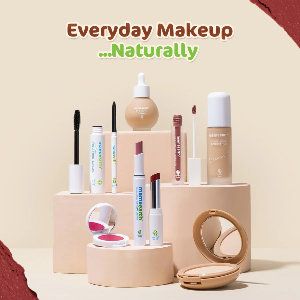 Mamaearth Moisture Matte Longstay Lipstick with Avocado Oil & Vitamin E for 12 Hour Long Stay - 2 g (Peach Nude)