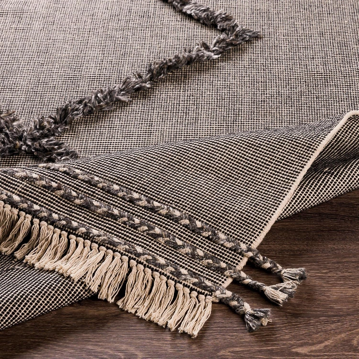 Mark&Day Area Rugs, 8x10 Colo Global Grey Area Rug, Black White Grey Carpet for Living Room, Bedroom or Kitchen (8' x 10')