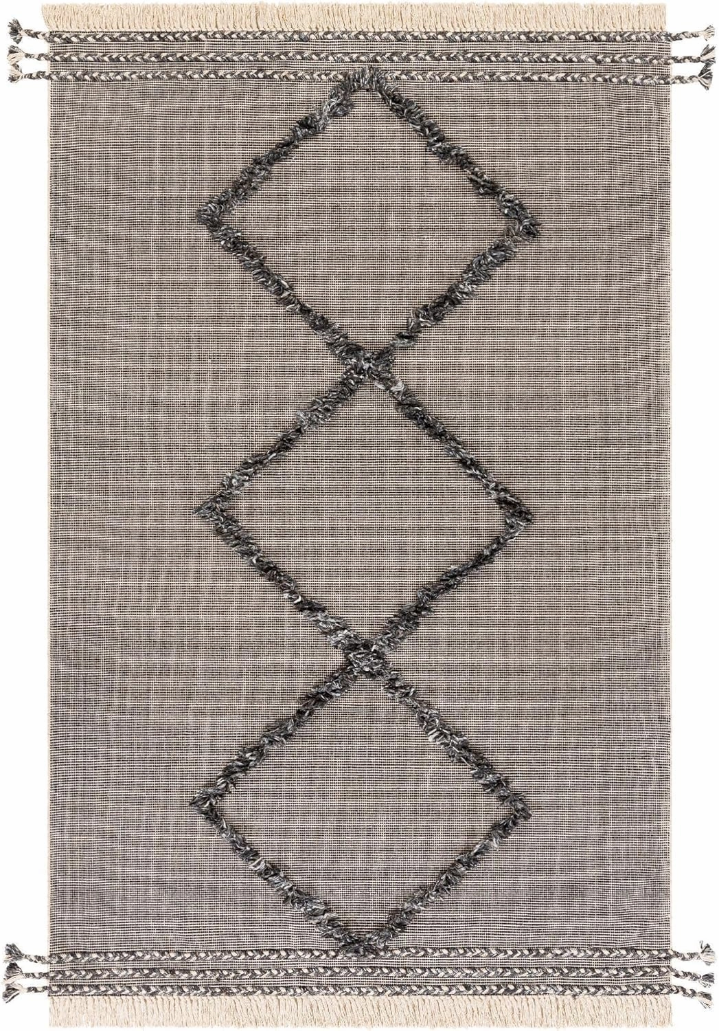 Mark&Day Area Rugs, 8x10 Colo Global Grey Area Rug, Black White Grey Carpet for Living Room, Bedroom or Kitchen (8' x 10')
