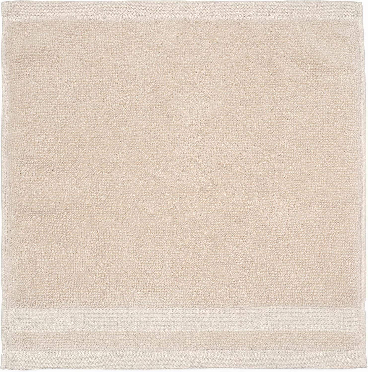 MARTHA STEWART 100% Cotton Bath Towels Set Of 6 Piece, 2 Bath Towels, 2 Hand Towels, 2 Washcloths, Quick Dry Towels, Soft & Absorbent, Bathroom Essentials, Beige