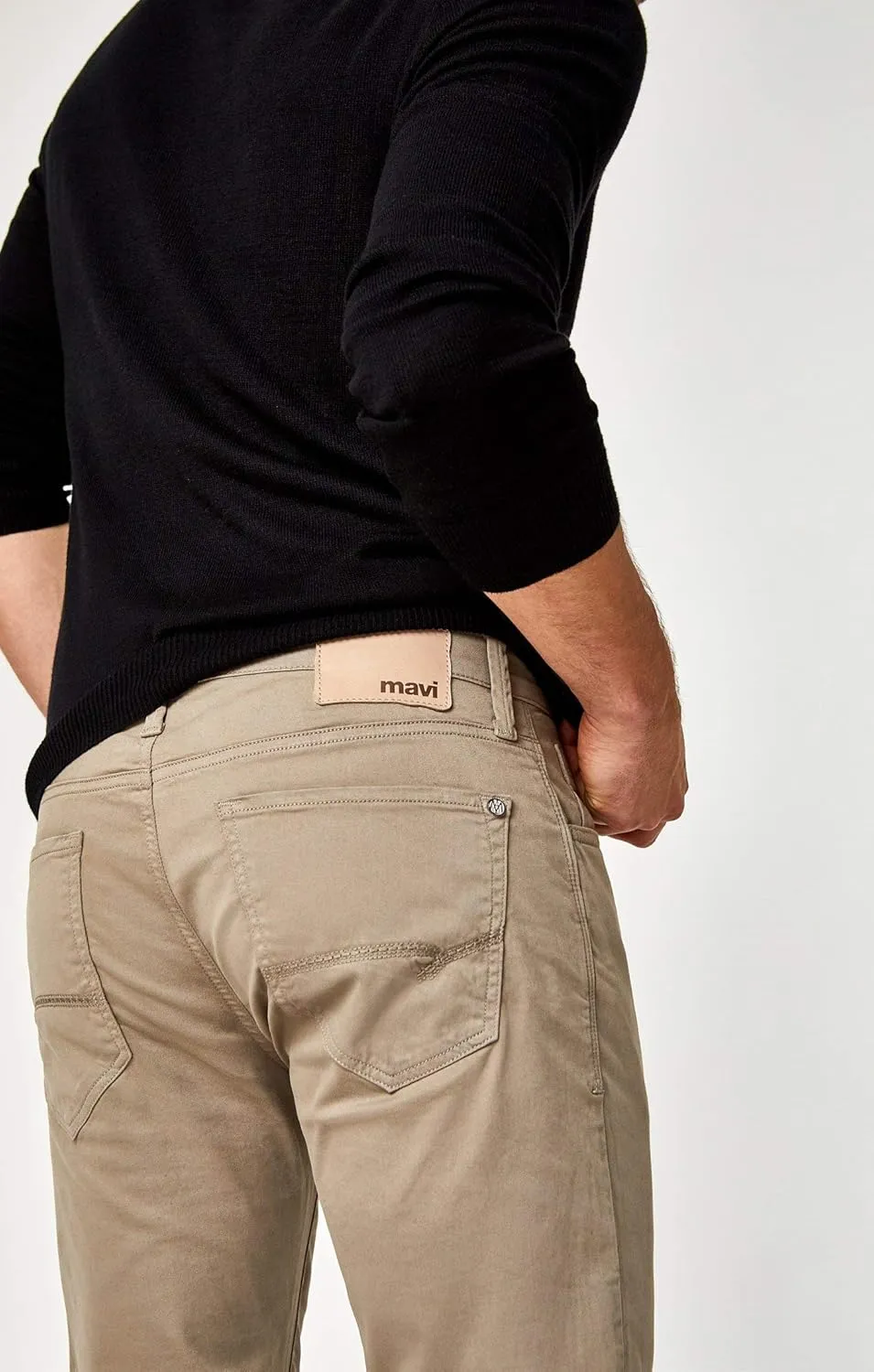 Mavi Matt Classic Men's Straight Leg Pants, Mid-Rise Relaxed Fit Pants for Men, Men's Work Pants