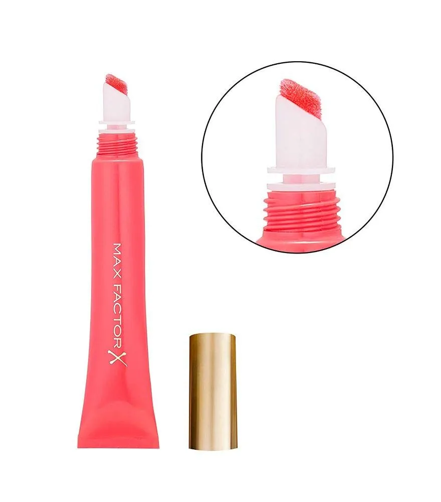 Max Factor Colour Elixir Lip Cushion Gloss with Mineral Oil and Vitamin E, Baby Star Coral, 9 ml