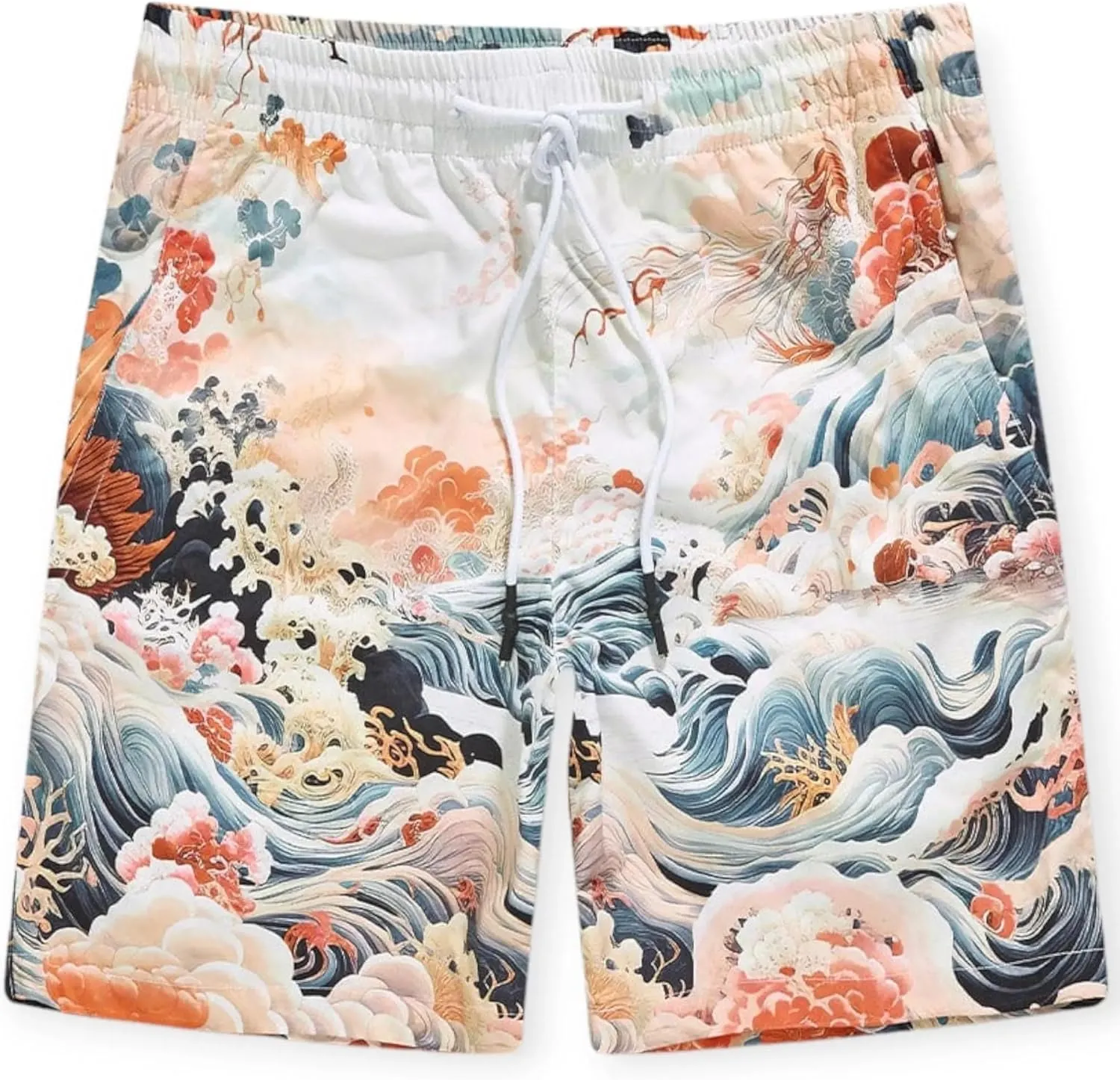 Men Graphic Print Short (Coral)