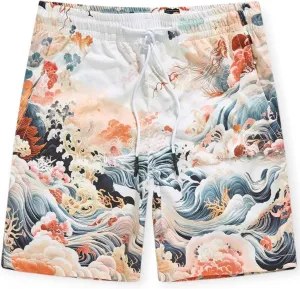 Men Graphic Print Short (Coral)