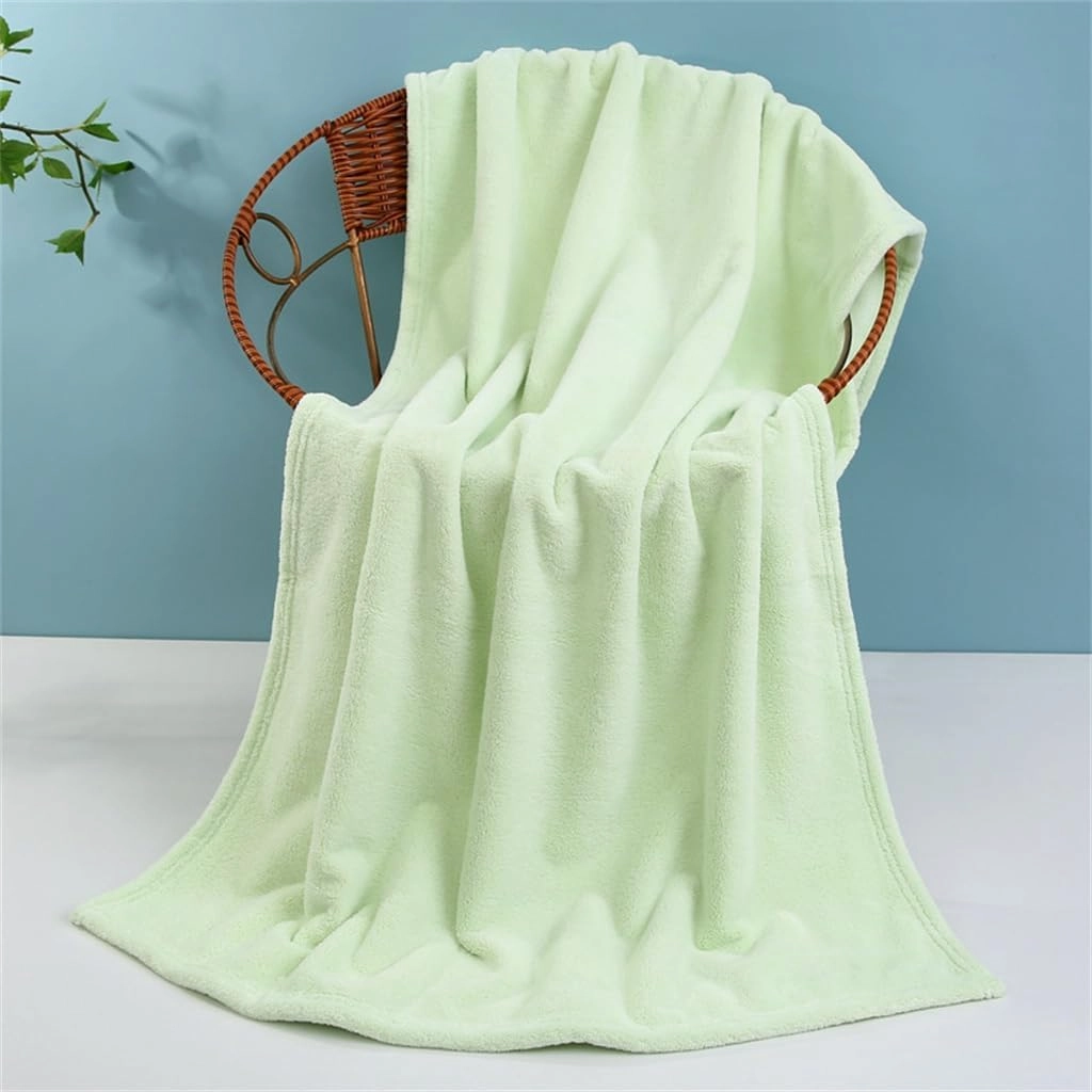 Men's and Women's Towel Bath Towel 7 Pieces Coral Velvet Bath Towel Plain Soft Absorbent Towel Bath Towel Gift
