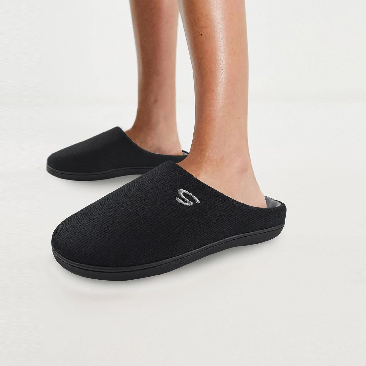 Men's Memory Foam Slippers, Comfy House Shoes, Cozy Men's Slippers with Warm Soft Coral Fleece Lining