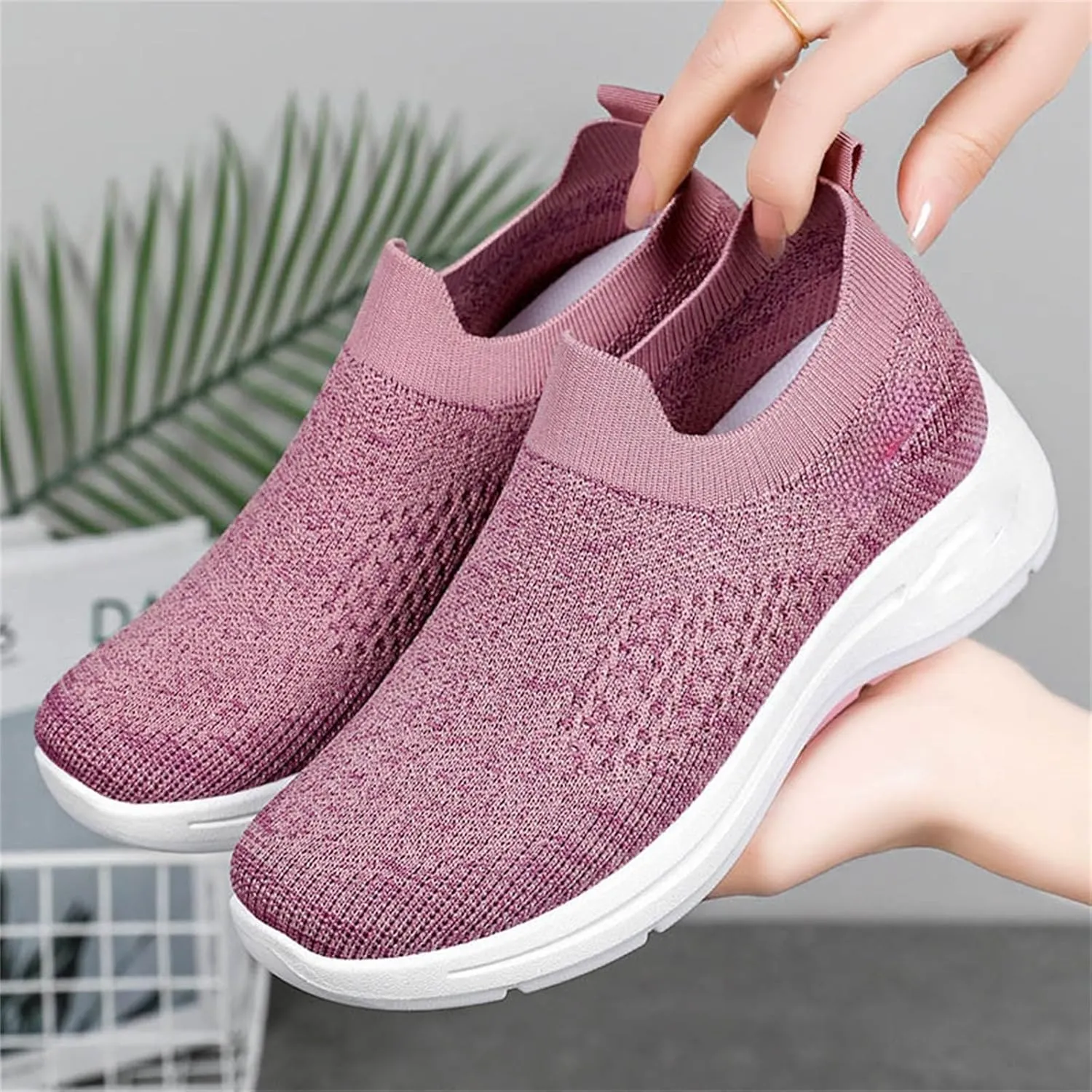 Mens Oxfor𝐝s Casual Fashion Slip on Shoes Dress Business Sneakers Mesh Comfortable Lightweight Workout Footwear