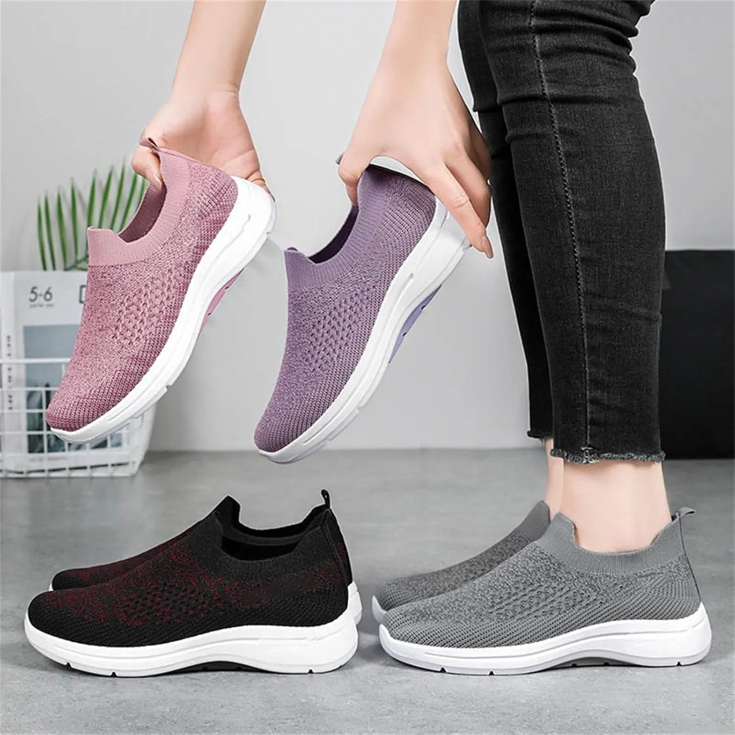 Mens Oxfor𝐝s Casual Fashion Slip on Shoes Dress Business Sneakers Mesh Comfortable Lightweight Workout Footwear