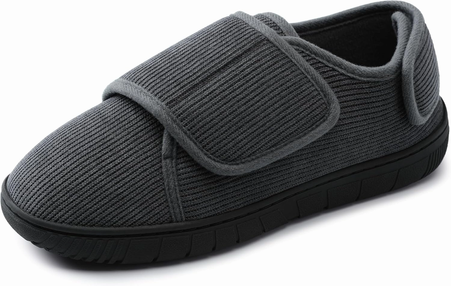 Mens Memory Foam Diabetic Slippers Comfy with Coral Fleece Lining for Arthritis Edema Swollen Feet House Shoes for Men