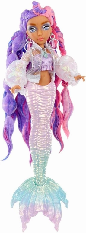 MERMAZE MERMAIDZ Color Change Kishiko Mermaid Fashion Doll Designer Outfit & Accessories, Stylish Hair & Sculpted Tail, Poseable, Collectors Ages 4 5 6 7 8 to 12 , Multicolor (581352)