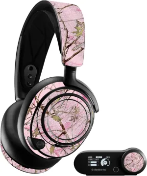 MightySkins Glossy Glitter Skin Compatible with SteelSeries Arctis Nova Pro - Conceal Pink | Protective, Durable High-Gloss Glitter Finish | Easy to Apply, Remove, and Change Styles | Made in The USA
