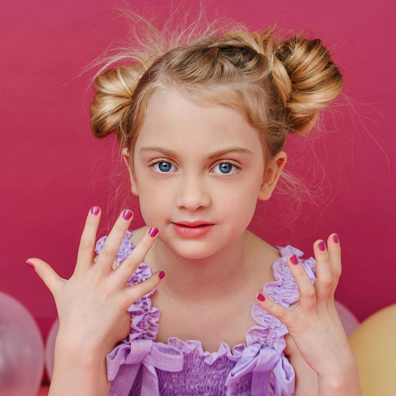 MISS NELLA PURPLE UNICORN- Peel Off, Odour Free, Water Base & Safe for kids nail polish pack OF 3- Sweet Lavender (glitter), Butterfly Wings (glitter) & Little Poppet