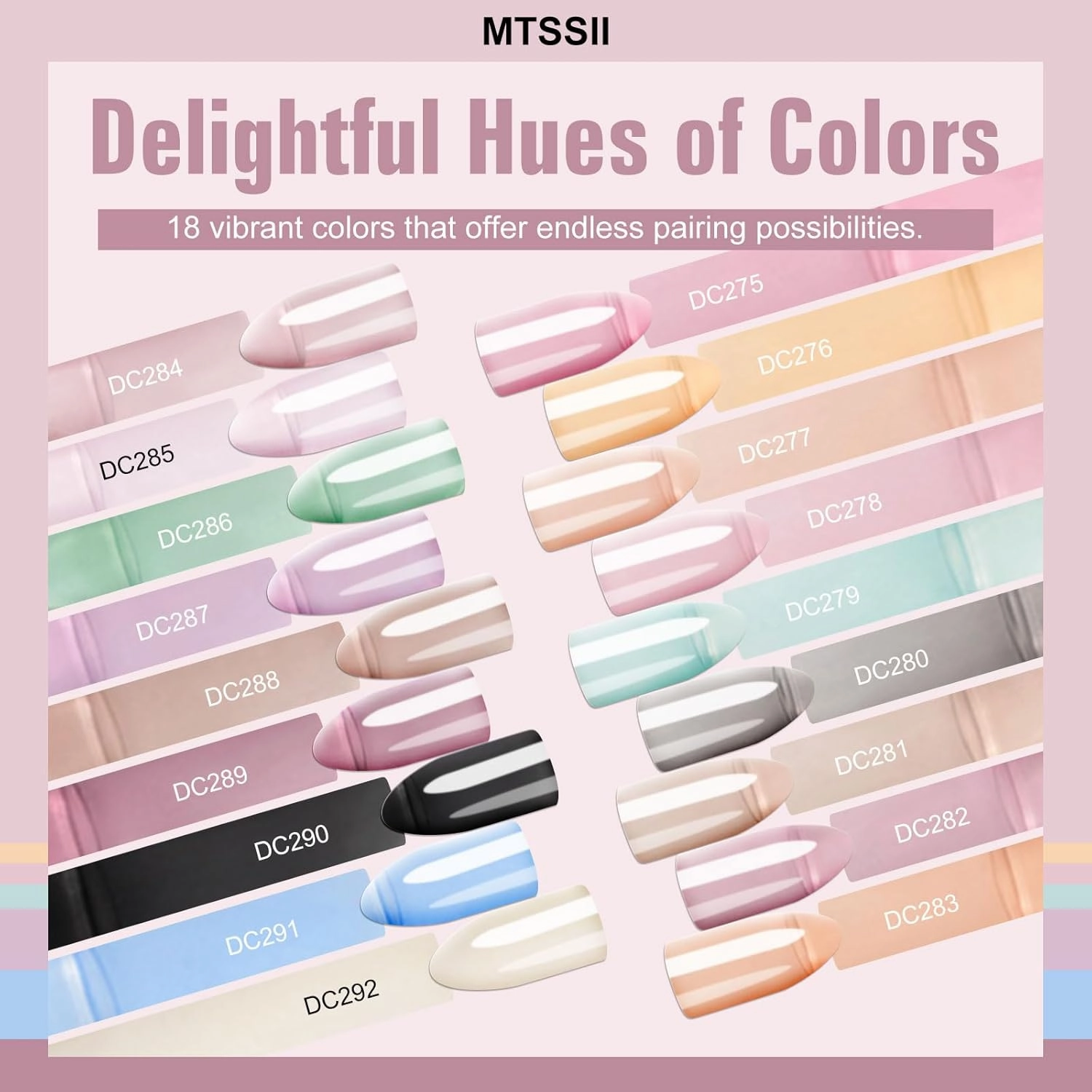 MTSSII 18PCS Jelly Gel Nail Polish Set Blue Pink Gel Polish Kit Nail Art Gift Set Clear Translucent Gel Polish Set Manicure Kit UV LED Soak Off for Home Salon Gift