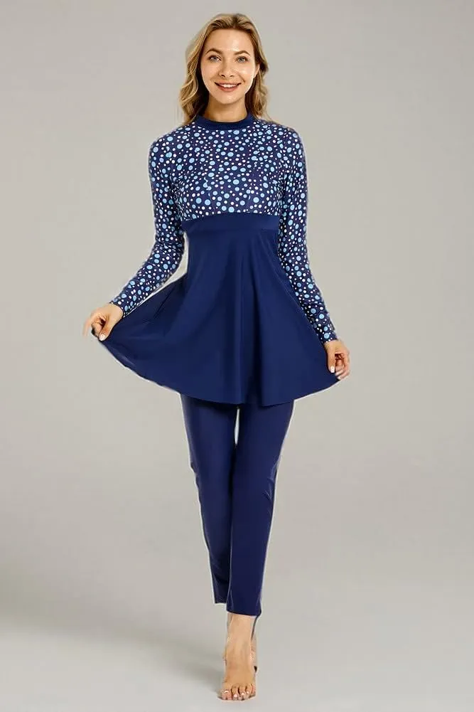 Muslim Swimsuit for Women Modest Swimwear Burkini Plus Size Long Sleeve Bathing Suit Islamic Swimming Suit