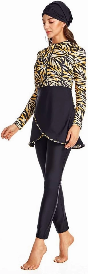 Muslim Swimsuit for Women Modest Swimwear Burkini Islamic Swimming Suit Plus Size Long Sleeve Bathing Suit