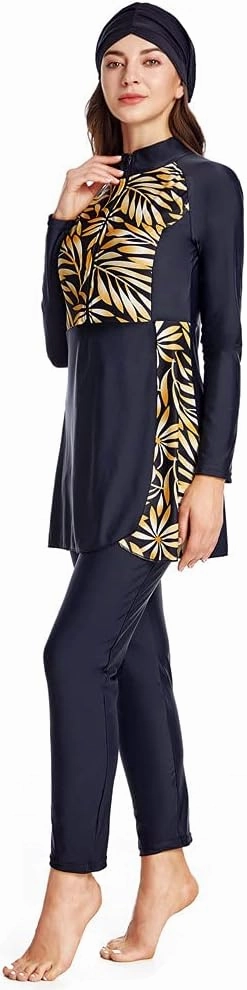 Muslim Swimsuits for Women Modest Islamic Hijab Long Sleeve Swimwear Burkinis Bathing Suit Swimming Beachwear