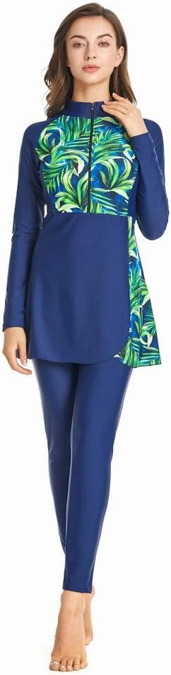 Muslim Swimsuits for Women Modest Islamic Hijab Long Sleeve Swimwear Burkinis Bathing Suit Swimming Beachwear